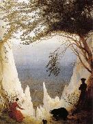 Caspar David Friedrich Chalk Cliffs on Rugen Spain oil painting artist